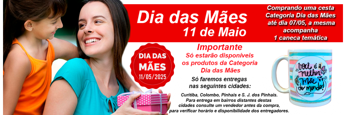 Cestas de café da manhã Dia das Mães 2025