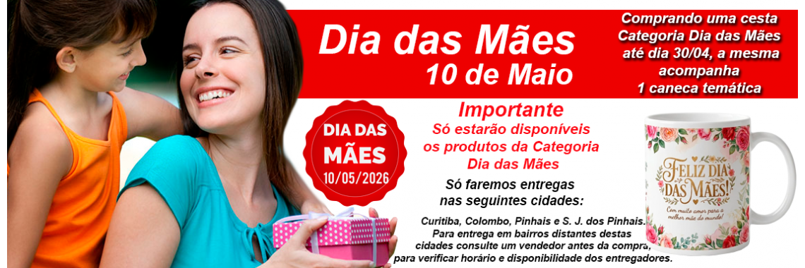 Cestas de Café da manhã Dia das Mães 2026