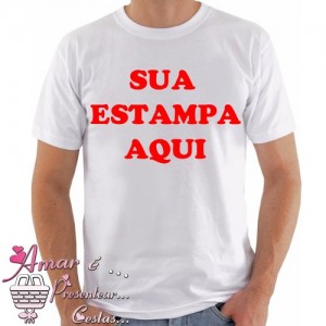 Camiseta Personalizada Com Sua Estampa a partir de 2 unidades 