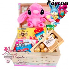 Baú Mimos Pelucia Angel Stitch C/ Ferro Rocher 8 Baú Mimos Pelucia Angel Stitch C/ Ferro Rocher 8