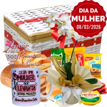 Baú Café Especial Dia da Mulher c/ Orquidea Branca