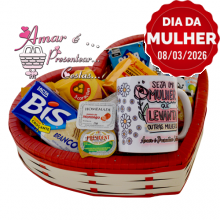 Cesta Coração Dia da Mulher