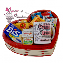 Cesta Coração Dia da Mulher