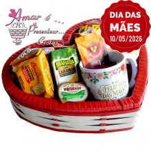Cesta Coração Dia das Mães