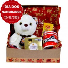 Kit Urso e Caneca Love C/ Cx. Ferrero Rocher 4 Unidade