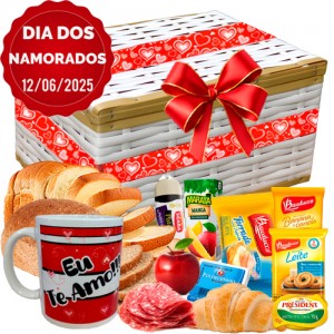 Baú Café da Manhã Especial Namorados