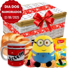 Baú Café da Manhã Especial Love C/ Minions Bob