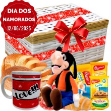 Baú Café da Manhã Especial Love Namorado Pateta
