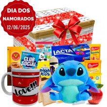 Baú Namorados Love C/ Stitch 12cm