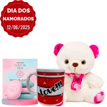 Kit Urso e Caneca Love C/ Sabonetes O Boticário