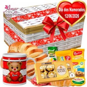 Baú Café da Manhã Especial Love C/ Ferrero 8 Unidades Baú Café da Manhã Especial Love C/ Ferrero 8 Unidades
