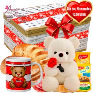 Baú Especial Urso com Rosa Baú Especial Urso com Rosa