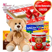 Baú Namorados C/ Urso Teddy