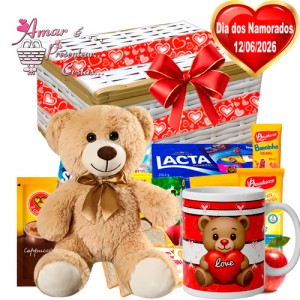 Baú Namorados C/ Urso Teddy Baú Namorados C/ Urso Teddy