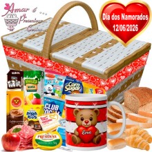 Cesta Piquenique Ótimo Dia dos Namorados