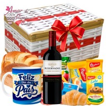 Baú Especial C/ Vinho Importado Para o Pai Baú Especial C/ Vinho Importado Para o Pai