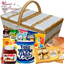 Cesta Piquenique Nutella ferrero 8 Dias dos Pais