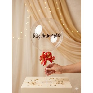 Balão Bubble – Feliz Aniversário
