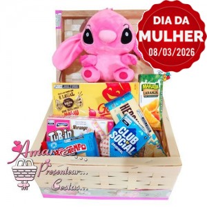 Baú Mimos Pelucia Angel Stitch 