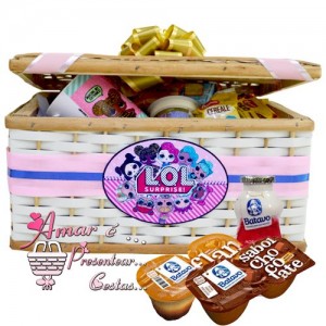 Cesta Infantil LOL Surprise C/ Guloseimas