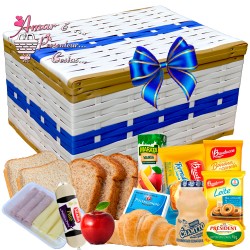 Baú Azul Especial C/ Salgados e Pães