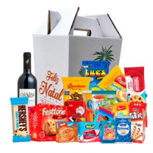 Cesta de Natal Prosperidade 18 Itens c/vinho