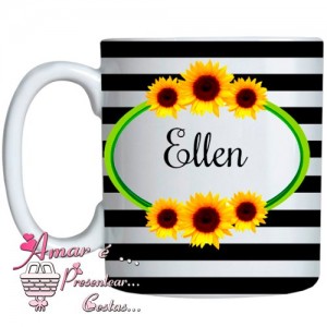 Caneca Personalizada Girassol