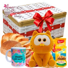 Baú Especial C/ Salgados e Pães e Gato Garfild