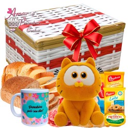 Baú Especial C/ Salgados e Pães e Gato Garfild