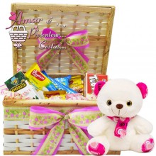 Baú café Suave Manhã C/ Urso Rosa