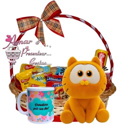 Cesta Você Merece Café da Manhã C/ Gato Garfild