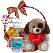 Cesta Você Merece Café da Manhã C/ Cachorrinho Love