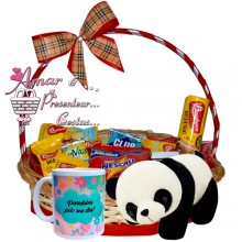 Cesta Você Merece Café da Manhã C/ Urso Panda