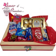 Cesta Feliz Páscoa C/ Ferrero 8 Unidades
