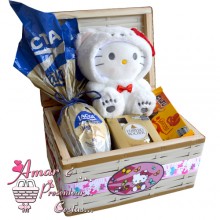 Baú Hello Kitty C/ Ovo de Chocolate Baú Hello Kitty C/ Ovo de Chocolate