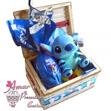 Baú Stich C/ Ovo de Chocolate Baú Stich C/ Ovo de Chocolate