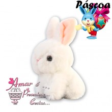 Coelhinho Branco e Rosa 12cm Coelhinho Branco e Rosa 12cm