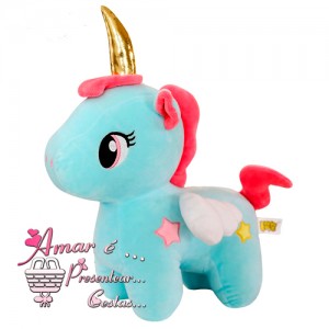 Unicórnio Azul 12cm