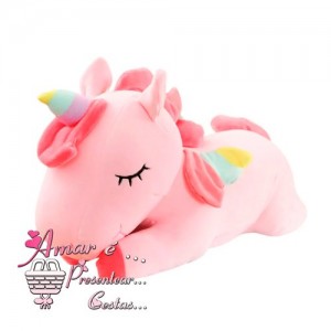 Unicórnio Rosa 25cm