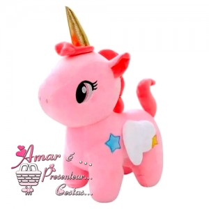 Unicórnio Rosa 12cm