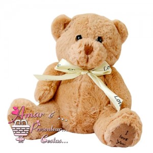 Ursinho I Love You Marrom 16Cm
