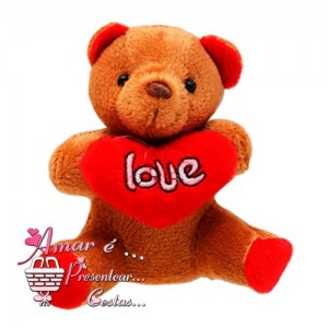 Ursinho Love Marrom 9cm